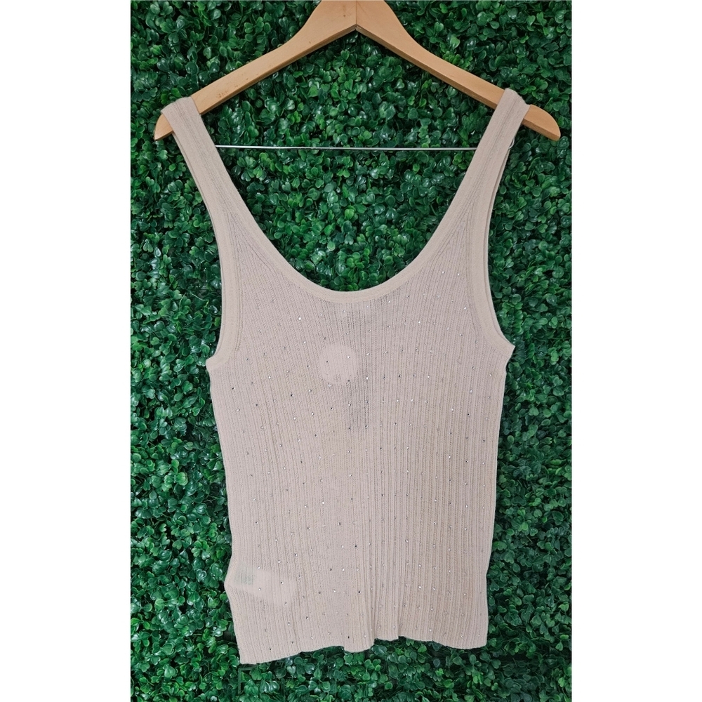 J.Crew Featherweight Cashmere Embellished Sweater-Tank - Picture 7 of 8